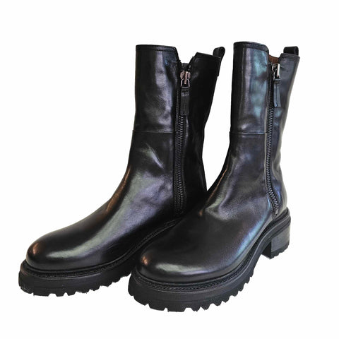 Cordwainer, 3/4 Stiefel mit zwei Reißverschlüssen
