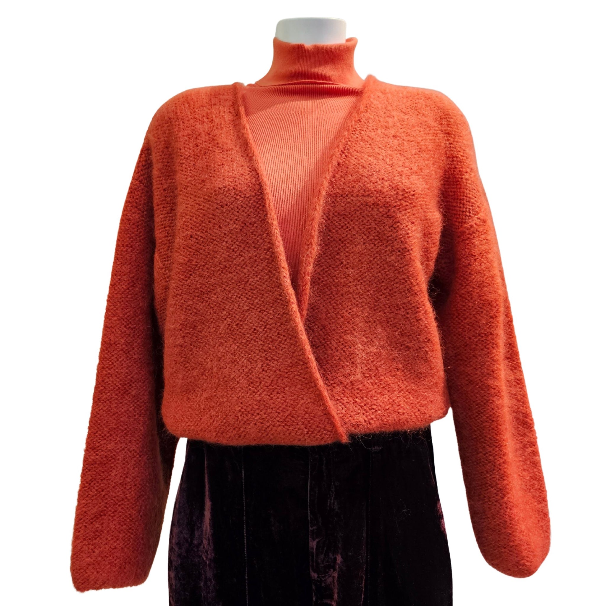 DAINIKA, Strickjacke in Rost Orange