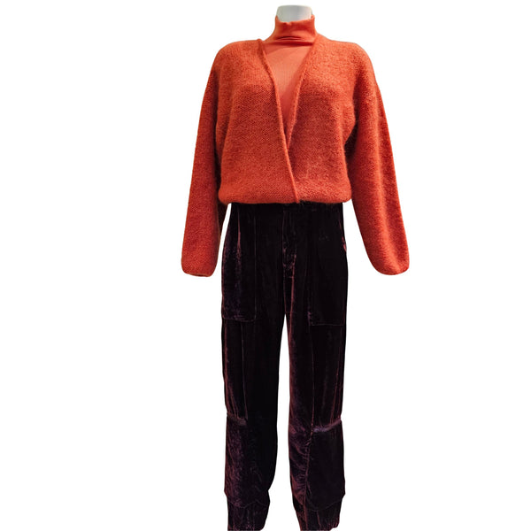 DAINIKA, Strickjacke in Rost Orange