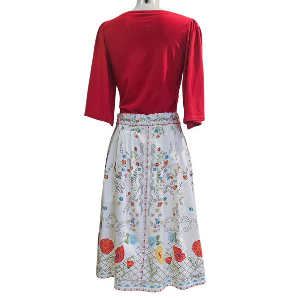 Marianna Déri, Faltenrock HANNA mit Blumenprint