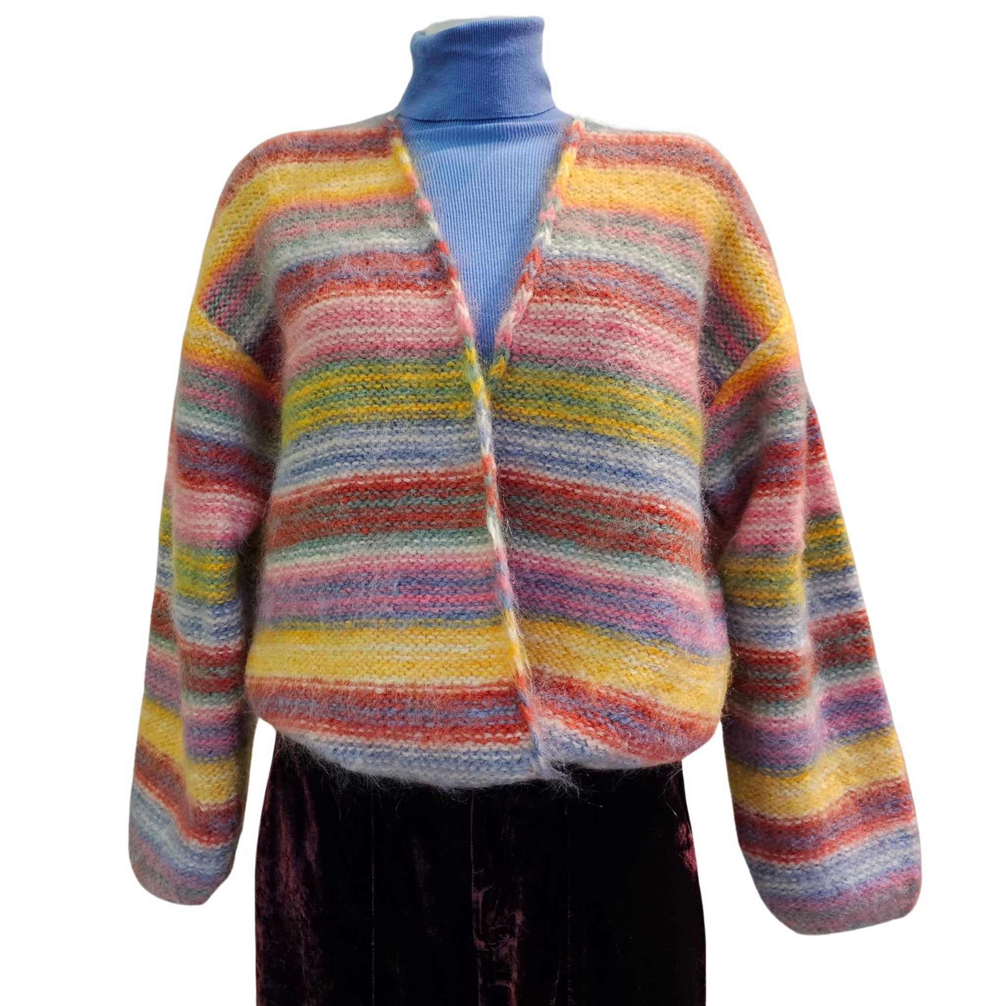 DAINIKA, Strickjacke in Streifen, Bunt