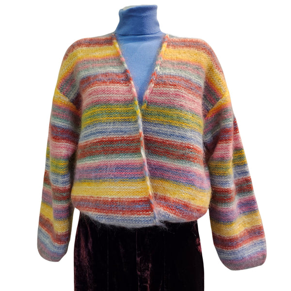 DAINIKA, Strickjacke in Streifen, Bunt