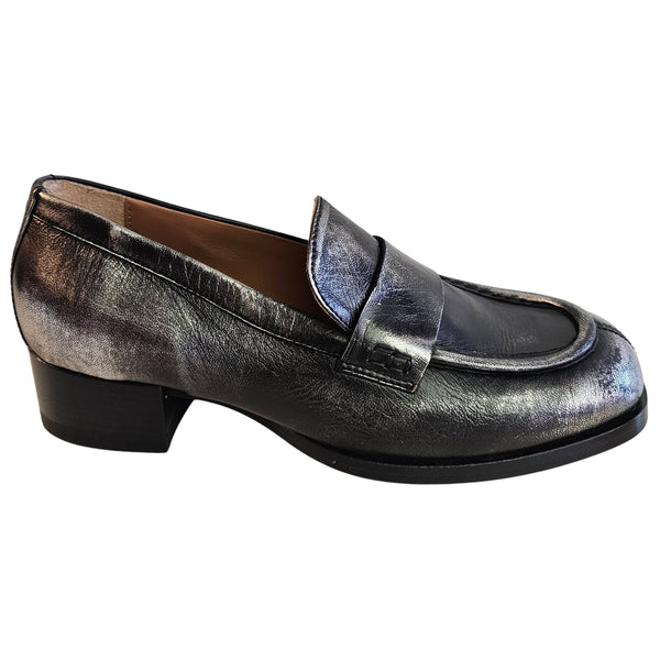 Ducanero, Loafer in Silber Metallic