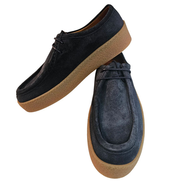 Ducanero, Wildleder-Schnürschuh in Blau