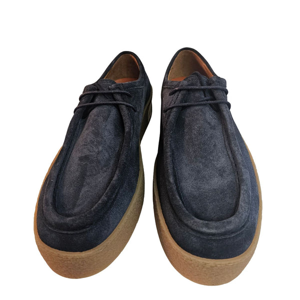 Ducanero, Wildleder-Schnürschuh in Blau