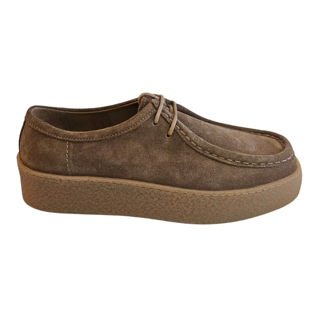 Ducanero, Wildleder-Schnürschuh in Braun