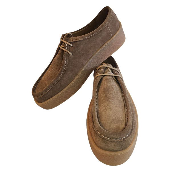 Ducanero, Wildleder-Schnürschuh in Braun