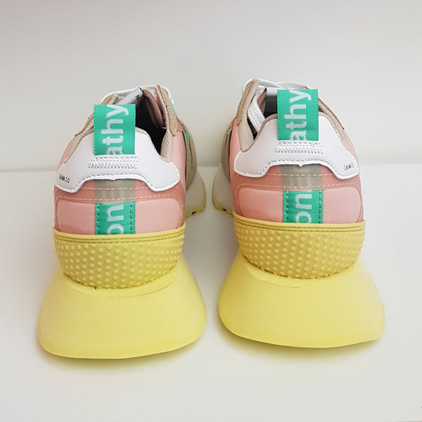 Duuo, vegane Sneaker in Mint-Beige-Rosé