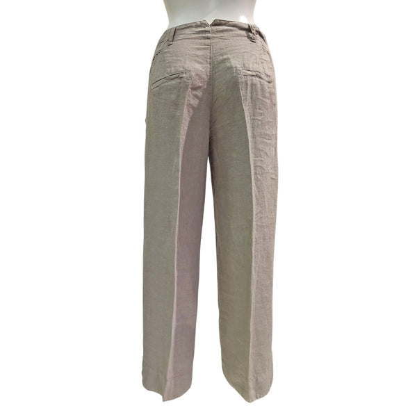 European Culture, sommerliche Leinen Culotte in Taupe
