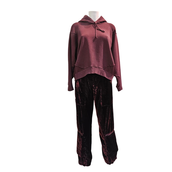 European Culture, Hoodie in Bordeaux