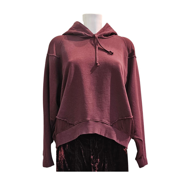 European Culture, Hoodie in Bordeaux