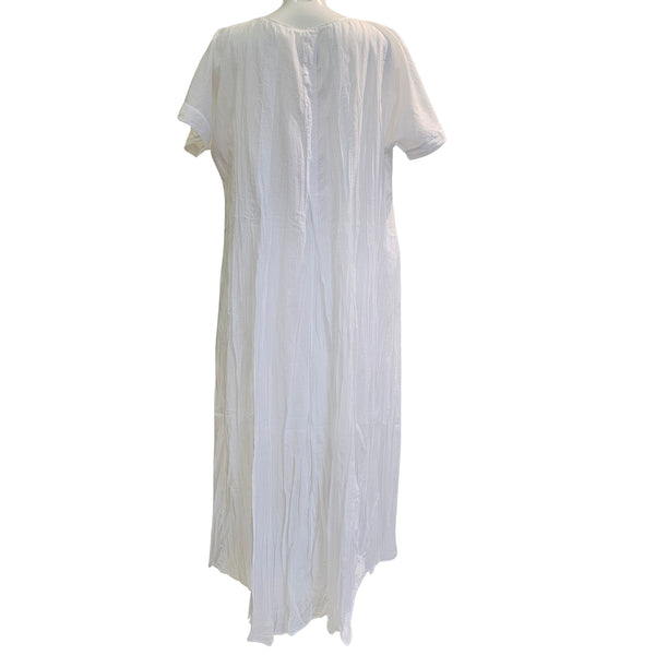 European Culture, Sommerkleid MANICA CORTA DON in Weiß