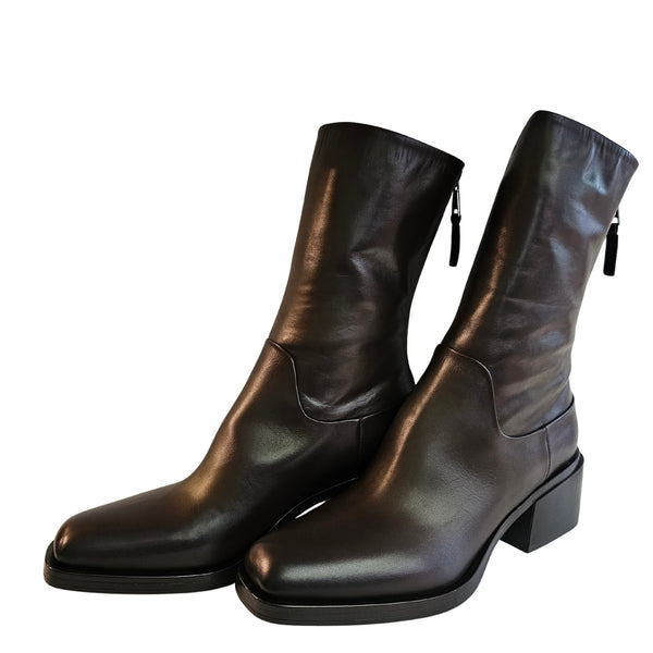 Elena Iachi, Stiefelette, Braun