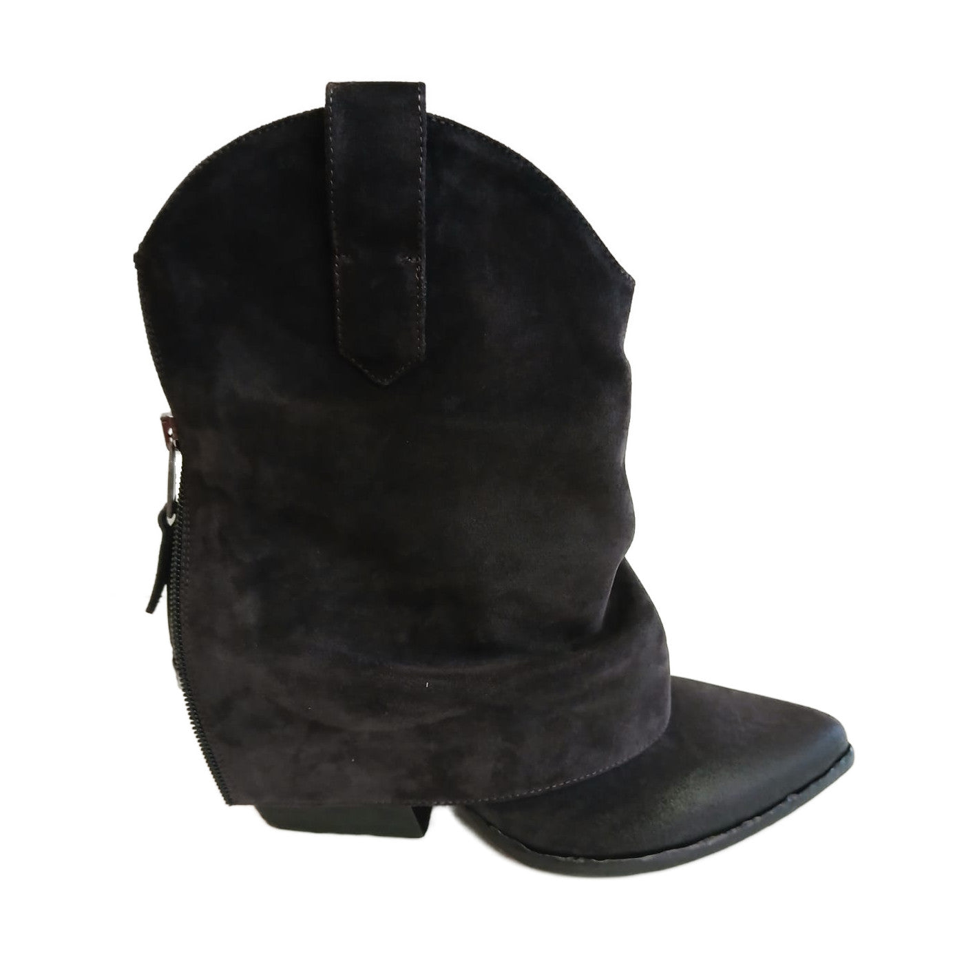 Elena Iachi, ausgefallene Stiefelette in Anthrazit