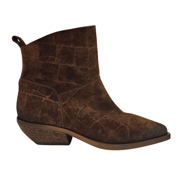 Elena Iachi, Cowboy Stiefelette in Cognac