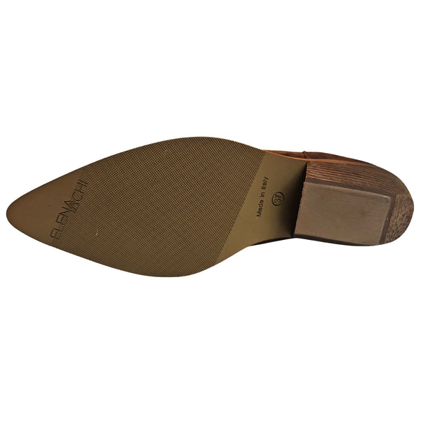 Elena Iachi, Cowboy Stiefelette in Cognac