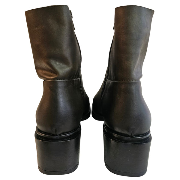 Elena Iachi, Stiefelette, Nubuk in Olivgrün