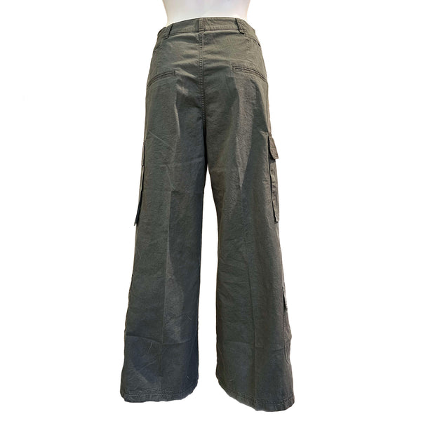 European Culture, lässige olivegrüne Cargohose