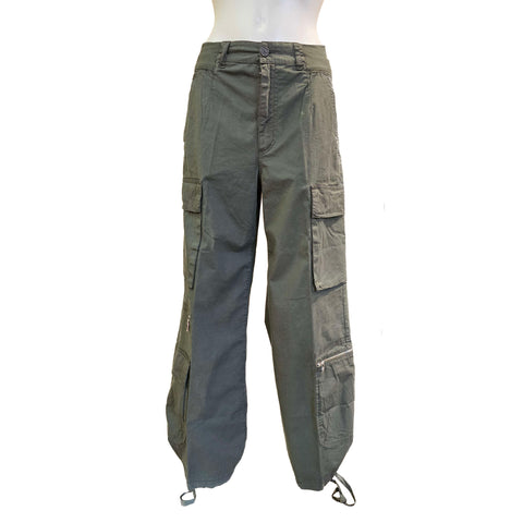 European Culture, lässige olivegrüne Cargohose