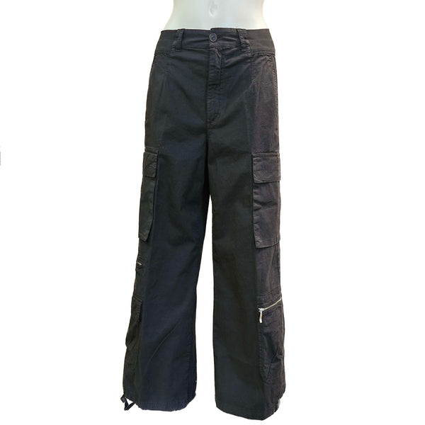 European Culture, lässige schwarze Cargohose