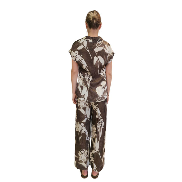 European Culture, Tunika-Bluse mit floralem Muster