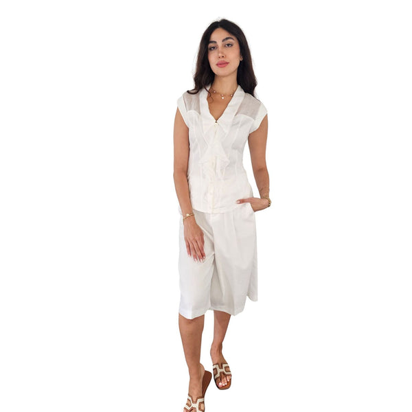 European Culture, Bustierbluse mit tiefem Ausschnitt