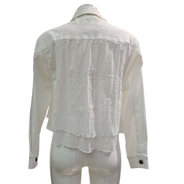 European Culture, halbtransparente Jeansjacke