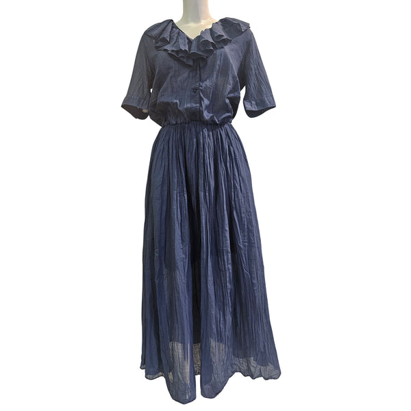 European Culture, Sommerkleid in dunklem Blau