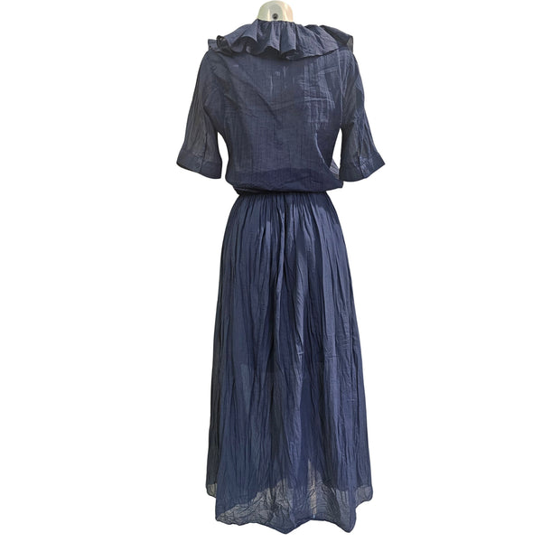 European Culture, Sommerkleid in dunklem Blau