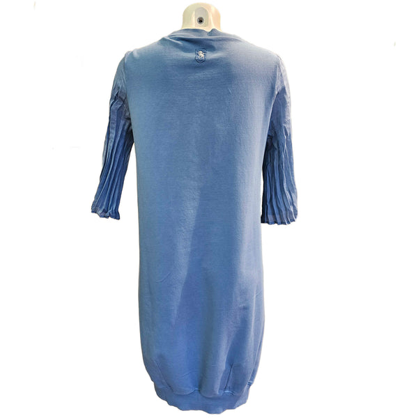 European Culture, luftiges Sommerkleid in Taubenblau