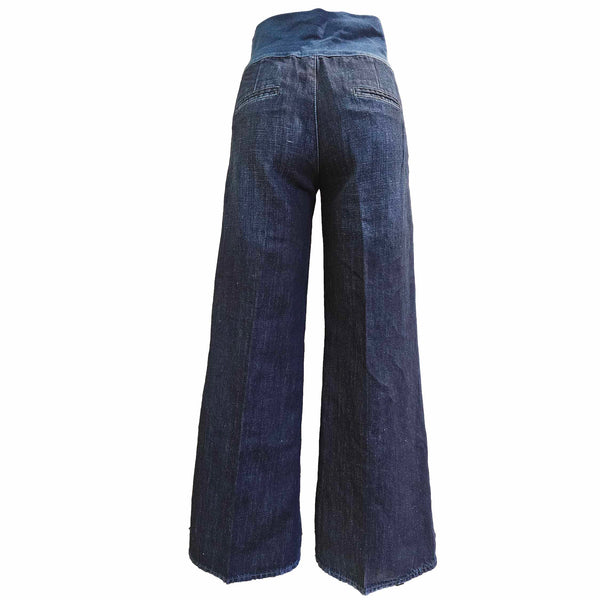 European Culture, Highwaist Jeans mit elastischen Bündchen