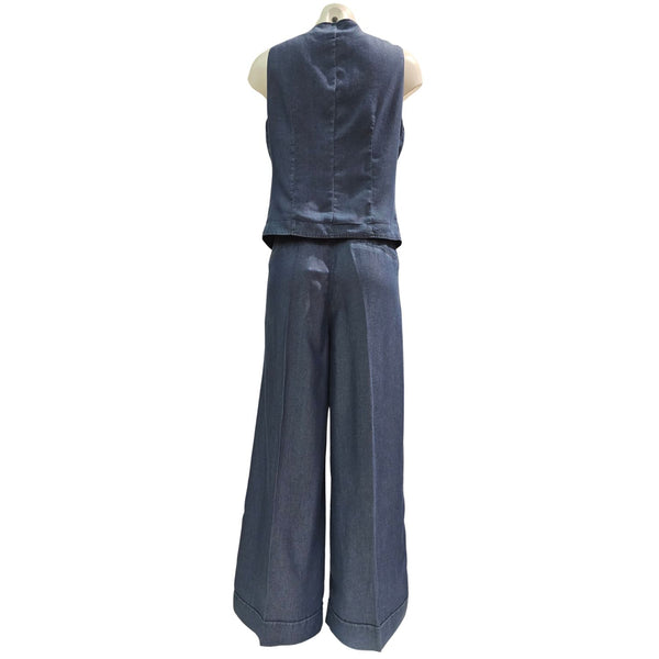 European Culture, lässige, weite Jeanshose