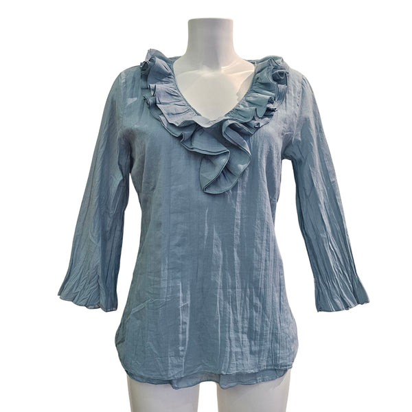 European Culture, Bluse in hellem Türkis