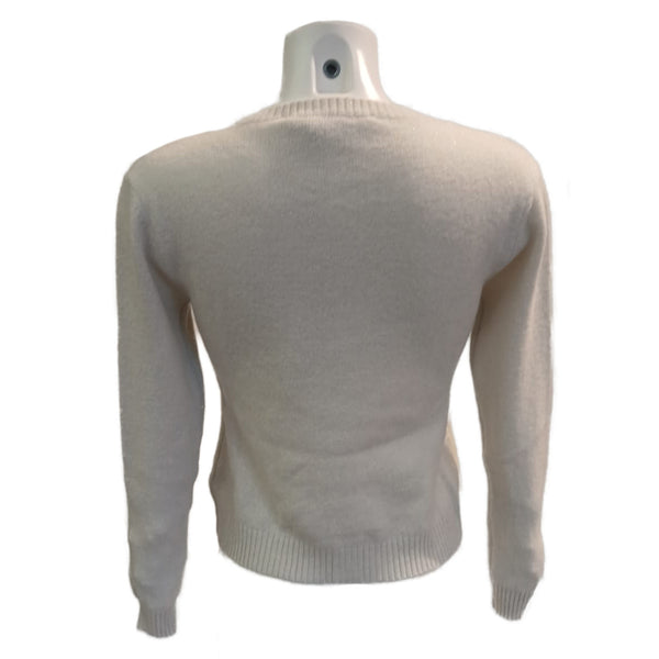 European Culture, Strickjacke in Wollweiß