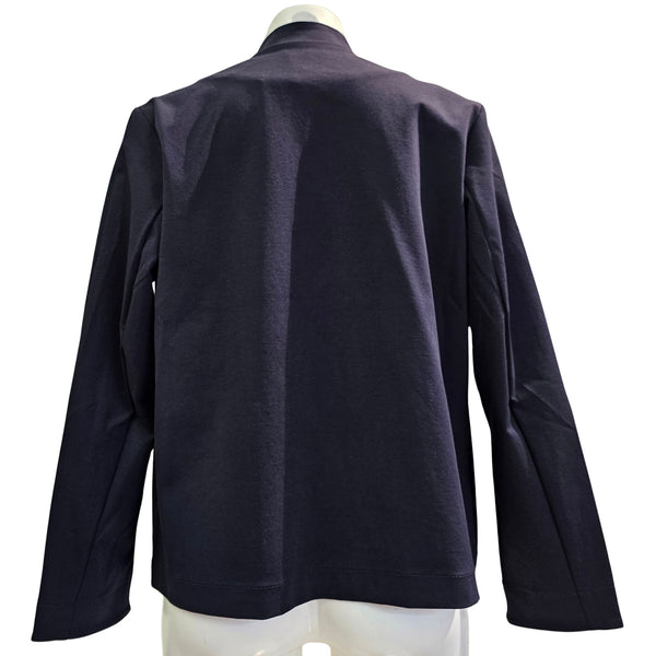 European Culture, Blazer "GIACCA" mit Stehkragen in dunkelblau