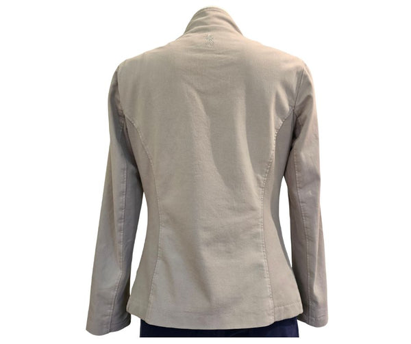 European Culture, Blazer/Jacke mit Stehkragen in Greige