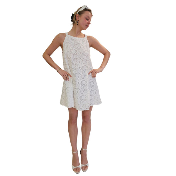 FRNCH PARIS, AFNANE, luftiges Sommerkleid in Offwhite