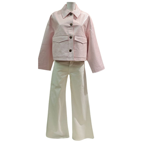 FRNCH PARIS, kastige Kurzjacke in Rosa