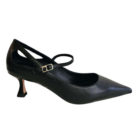 Lola Cruz, schwarzer Pumps mit Cutouts