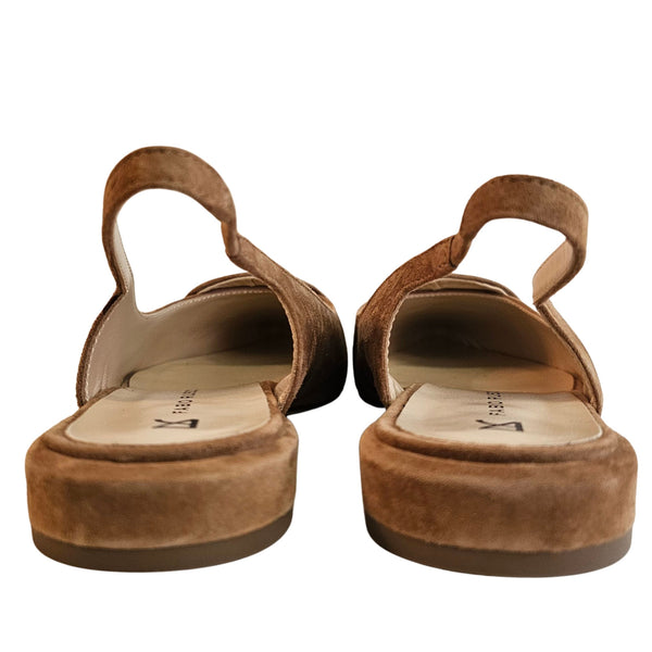 Fabio Rusconi, cognacbrauner Sling-Ballerina