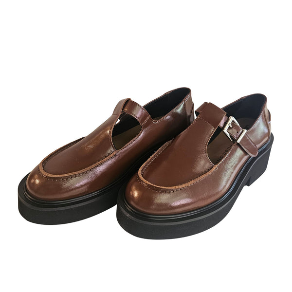 Fabio Rusconi, Riemchenschuh, Kastanienbraun