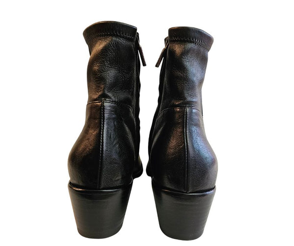 Ghost, Nappalederstiefelette in Schwarz