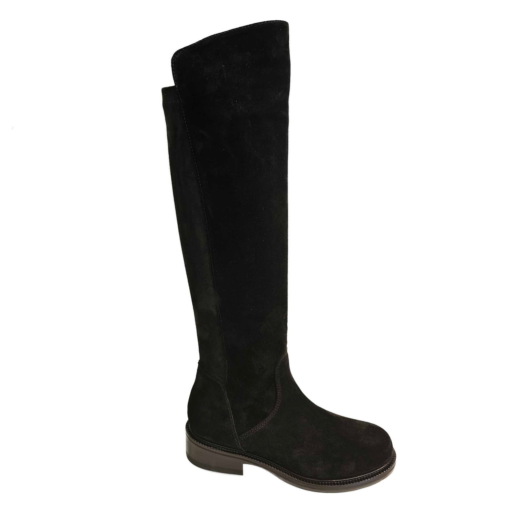 Gior M., Overknee-Stiefel in Schwarz