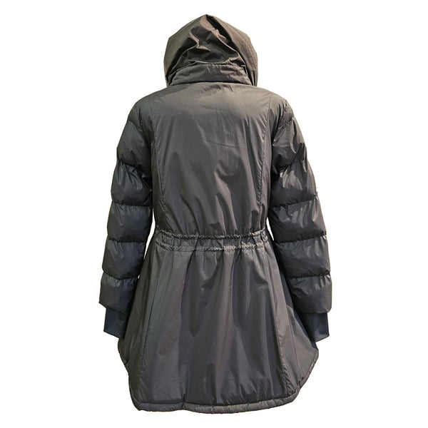 HEYER, Steppjacke mit XL Kragen in Schwarz