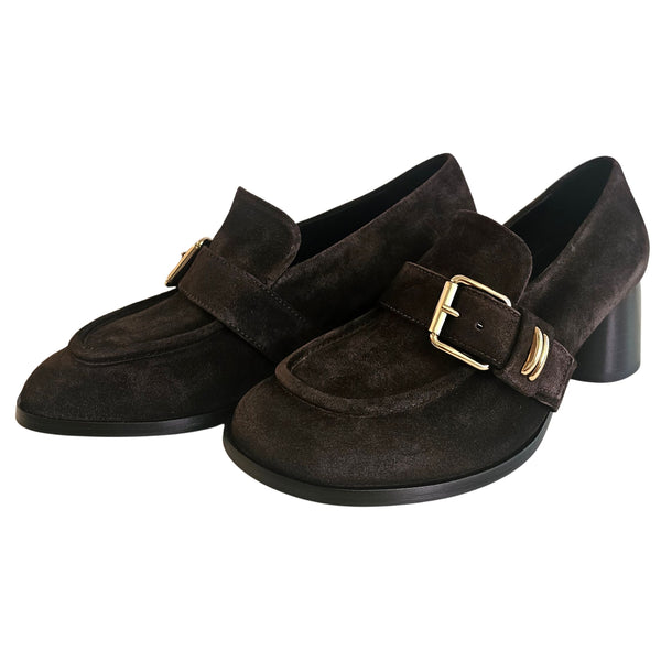 Halmanera, Wildleder Loafer in dunkelbraun
