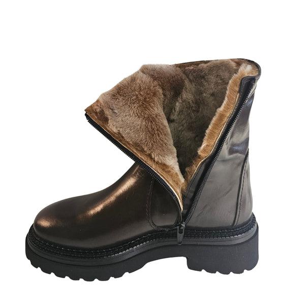 Homers, gefütterte Winterstiefelette in Braun