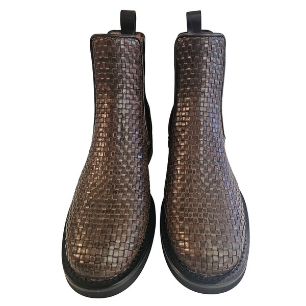 Homers, Chelsea Flechtstiefelette in Braun