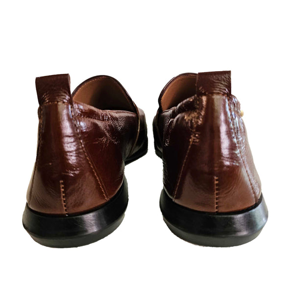 Homers, Loafer mit dekoratiefer Schnalle in Cognac