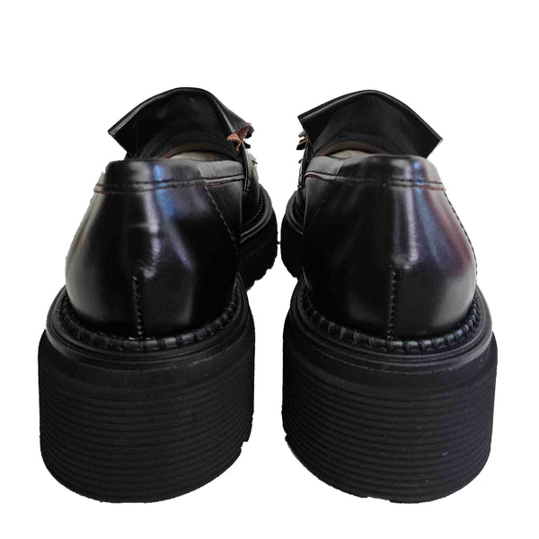 Homers, Loafer in Schwarz mit Troddeln