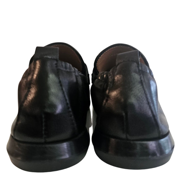 Homers, schwarzer Loafer mit gleichfarbiger Spange
